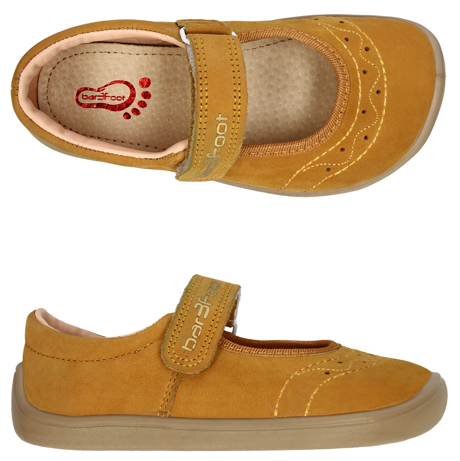 Merceditas Bar3foot Elf Fortune Mostaza - Imagen 2