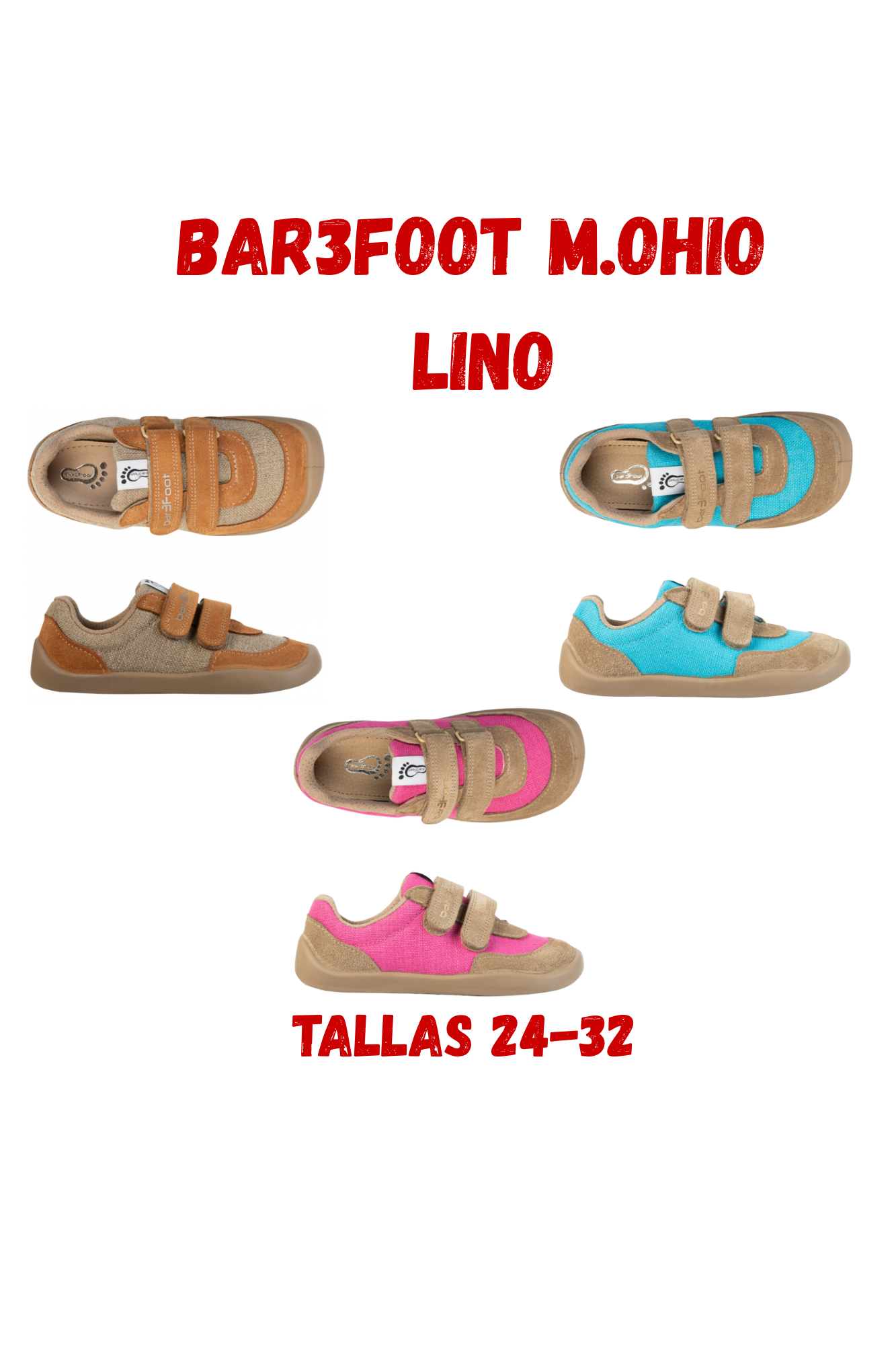 Deportivas Bar3foot Ohio Lino